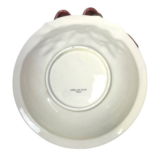 Fitz & Floyd 1995 Christmas Rose Wreath Large 10.5" Wreath Bowl-in Box-Excellent - Picture 5 of 8